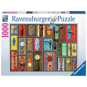 Ravensburger (19863) - "Antique Doorknobs" - 1000 brikker puslespil