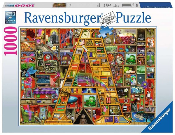 Ravensburger (19891) - "Awesome Alphabet "A"" - 1000 brikker puslespil