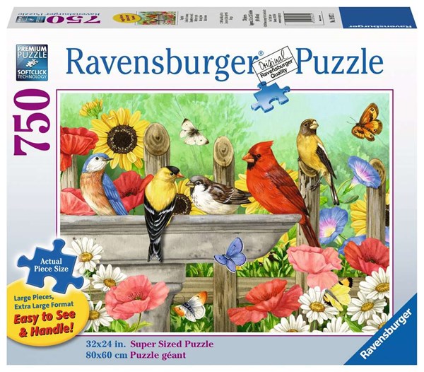 Ravensburger (19937) - "Bathing Birds" - 750 brikker puslespil