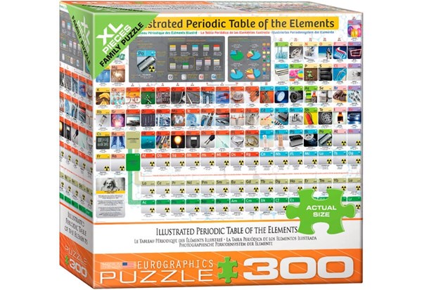 Eurographics (8300-5370) - "Illustrated Periodic Table of the Elements" - 300 brikker puslespil