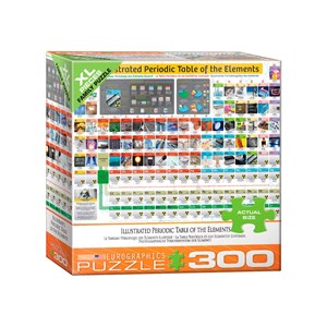 Eurographics (8300-5370) - "Illustrated Periodic Table of the Elements" - 300 brikker puslespil