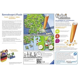 Ravensburger (00831) - "Tiptoi, Puzzlen, Entdecken, Erleben, Deutschland" - 100 brikker puslespil