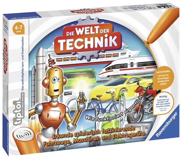 Ravensburger (00837) - "Die Welt der Technik" - 100 brikker puslespil