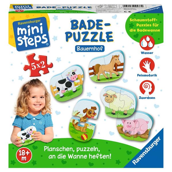 Ravensburger (04537) - "Farm" - 2 brikker puslespil