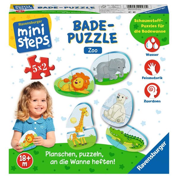 Ravensburger (04538) - "Zoo" - 2 brikker puslespil