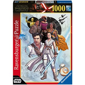 Ravensburger (14991) - "Star Wars IX, The Rise of Skywalker" - 1000 brikker puslespil