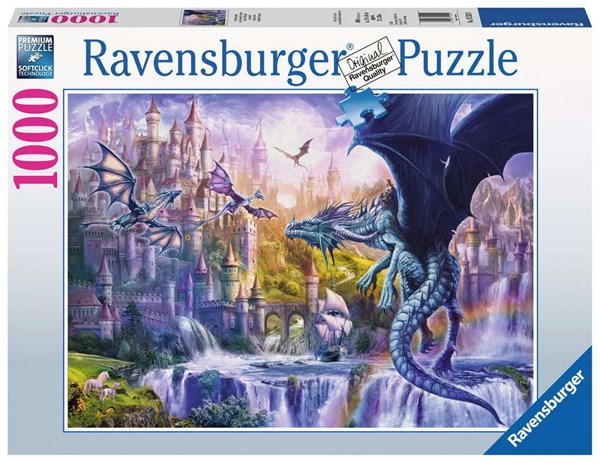 Ravensburger (15252) - "The Castle of the Dragons" - 1000 brikker puslespil