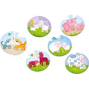 HABA (303762) - "On The Farm" - 2 brikker puslespil