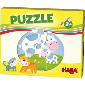 HABA (303762) - "On The Farm" - 2 brikker puslespil