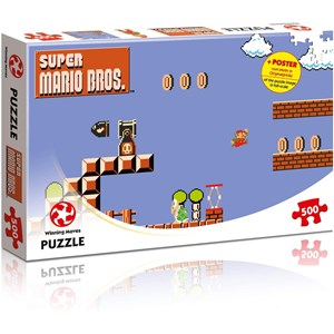 Winning Moves Games (WIN11484) - "Super Mario Bros., High Jumper" - 500 brikker puslespil