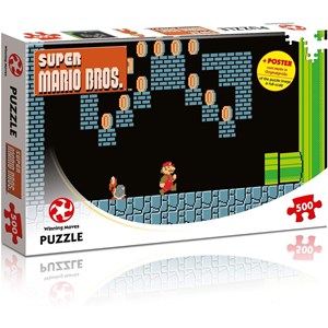 Winning Moves Games (WIN11491) - "Super Mario Bros., Underground Adventures" - 500 brikker puslespil