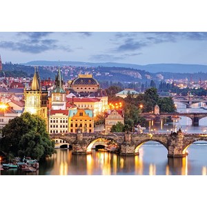 Cheatwell Games (13992) - "Prague Bridges" - 1000 brikker puslespil