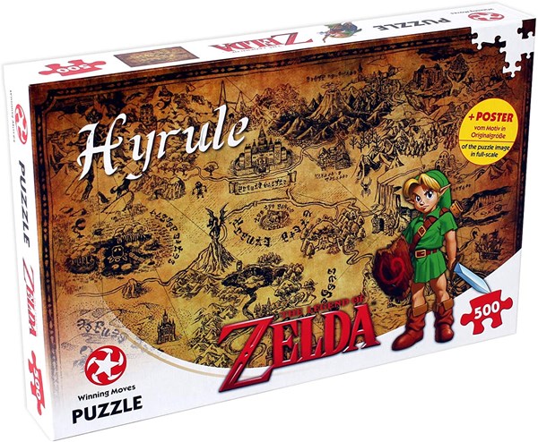 Winning Moves Games (29490) - "The Legend of Zelda, Hyrule" - 500 brikker puslespil