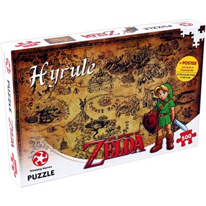Winning Moves Games (29490) - "The Legend of Zelda, Hyrule" - 500 brikker puslespil