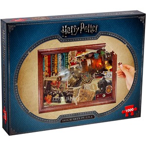 Winning Moves Games (2466) - "Harry Potter, Hogwarts" - 1000 brikker puslespil