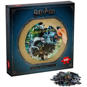Winning Moves Games (2473) - "Harry Potter, Magiske væsener" - 500 brikker puslespil