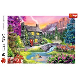 Trefl (37325) - "Mountain Idyll" - 500 brikker puslespil