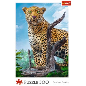 Trefl (37332) - "Wild Leopard" - 500 brikker puslespil