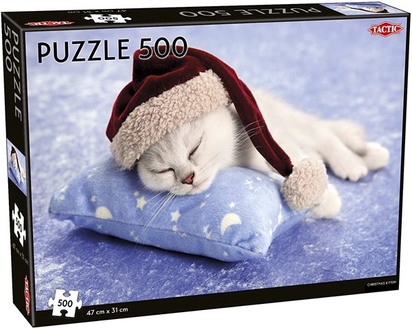 Tactic (55252) - "Christmas Kitten" - 500 brikker puslespil