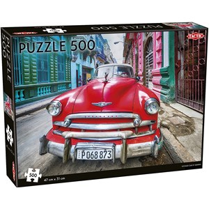 Tactic (55255) - "Vintage car in Havana" - 500 brikker puslespil