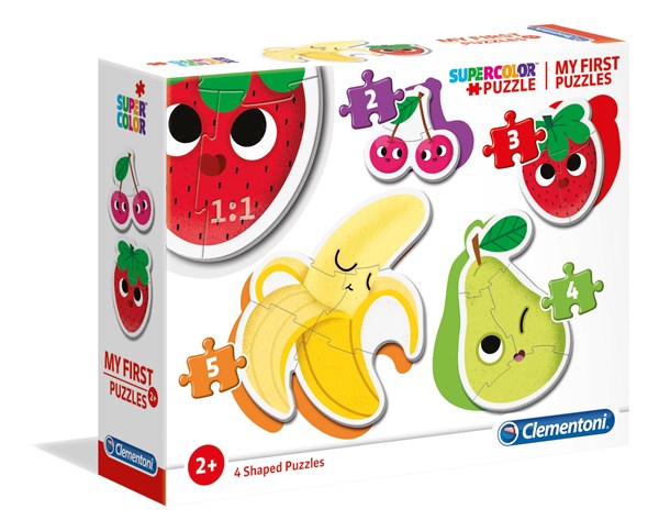 Clementoni (20815) - "My First Puzzle, Fruit and Vegetables" - 2 3 4 5 brikker puslespil