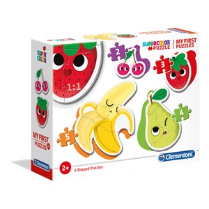 Clementoni (20815) - "My First Puzzle, Fruit and Vegetables" - 2 3 4 5 brikker puslespil