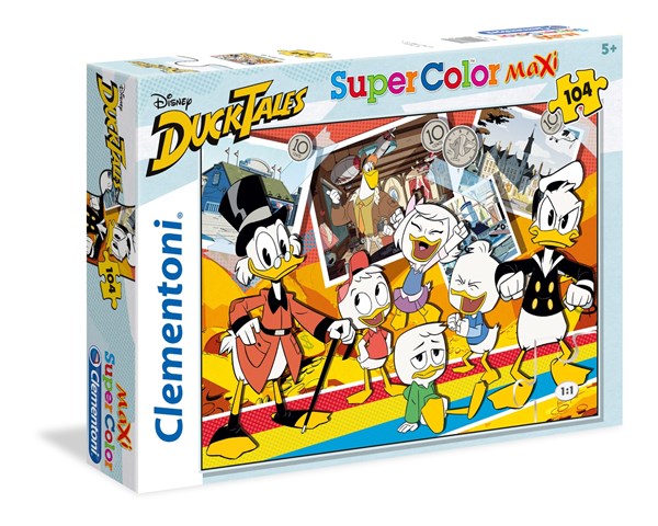 Clementoni (23718) - "Duck Tales" - 104 brikker puslespil