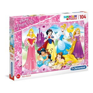Clementoni (27086) - "Disney princesser" - 104 brikker puslespil