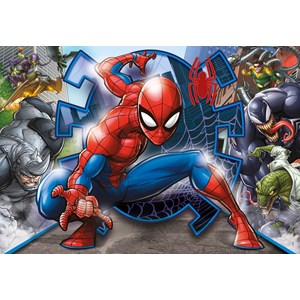 Clementoni (27116) - "Spider Man" - 104 brikker puslespil