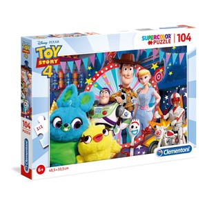 Clementoni (27276) - "Toy Story 4" - 104 brikker puslespil