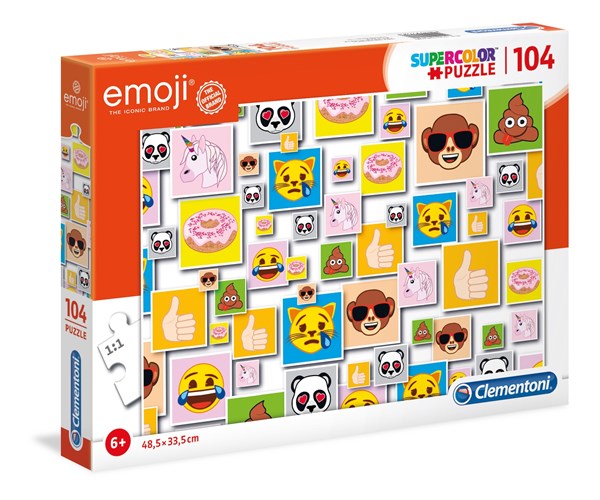 Clementoni (27285) - "Emoji" - 104 brikker puslespil