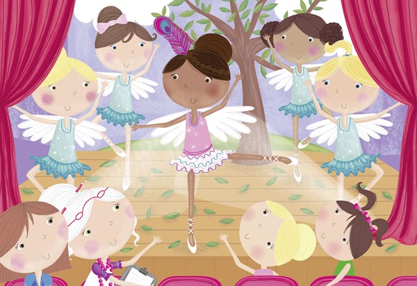 Ravensburger (05360) - "Ballet Beauties" - 24 brikker puslespil