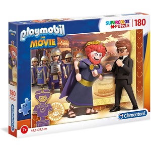 Clementoni (29162) - "Playmobil, The Movie" - 180 brikker puslespil