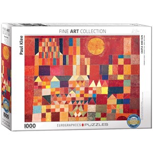 Eurographics (6000-0836) - Paul Klee: "Solen Og Slottet" - 1000 brikker puslespil