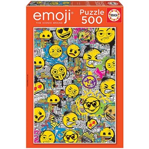 Educa (18485) - "Emoji" - 500 brikker puslespil
