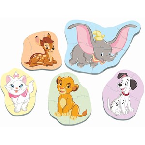 Educa (18591) - "Baby Disney Animals 2" - 3 4 5 brikker puslespil
