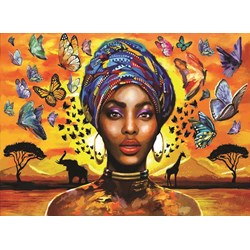 Anatolian (ANA1087) - "Smuk kvinde omringet af dyr" - 1000 brikker puslespil