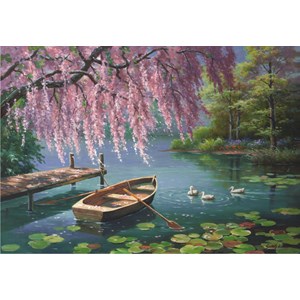 Anatolian (3573) - Sung Kim: "Willow Spring Beauty" - 500 brikker puslespil