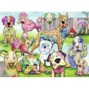 Ravensburger (10041) - "Patchwork Pups" - 150 brikker puslespil