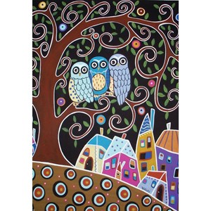 Anatolian (3605) - Karla Gerard: "Three Owls" - 500 brikker puslespil