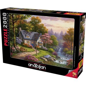 Anatolian (3940) - Sung Kim: "Stonybrook Falls Cottage" - 2000 brikker puslespil