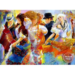 Anatolian (4912) - Lena Sotskova: "En By Af Regnbuer" - 3000 brikker puslespil