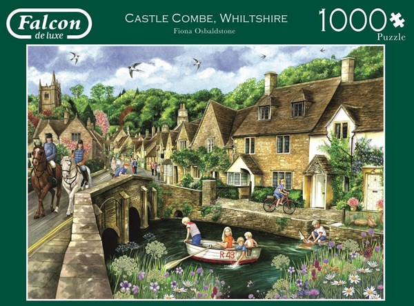 Falcon (11233) - Fiona Osbaldstone: "Castle Combe, Wiltshire" - 1000 brikker puslespil