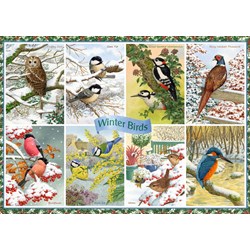 Falcon (11234) - Anne Searle: "Winter Birds" - 1000 brikker puslespil