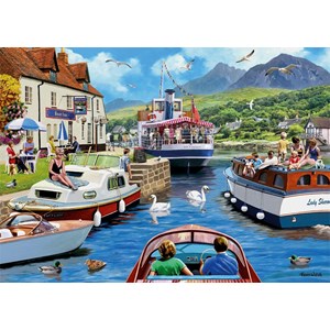 Falcon (11241) - Kevin Walsh: "A Day on The River" - 1000 brikker puslespil