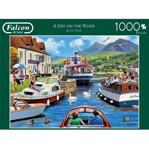 Falcon (11241) - Kevin Walsh: "A Day on The River" - 1000 brikker puslespil