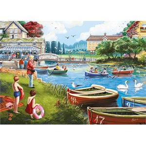 Falcon (11252) - Alla Badsar: "The Boating Lake" - 1000 brikker puslespil