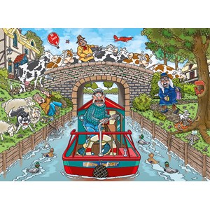Jumbo (19173) - "Original 33, Calm on The Canal" - 1000 brikker puslespil