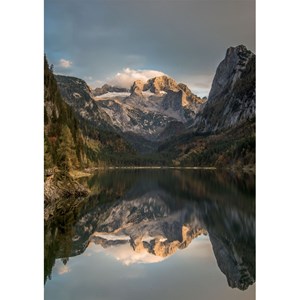 Piatnik (5493) - "Mountain Scene Dachstein" - 1000 brikker puslespil