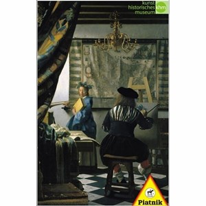 Piatnik (5640) - Johannes Vermeer: "Artist Studio" - 1000 brikker puslespil